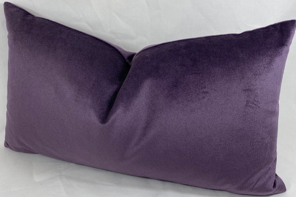 Luxury Lumbar Pillow – 24" × 14" – Belvedere Amethyst