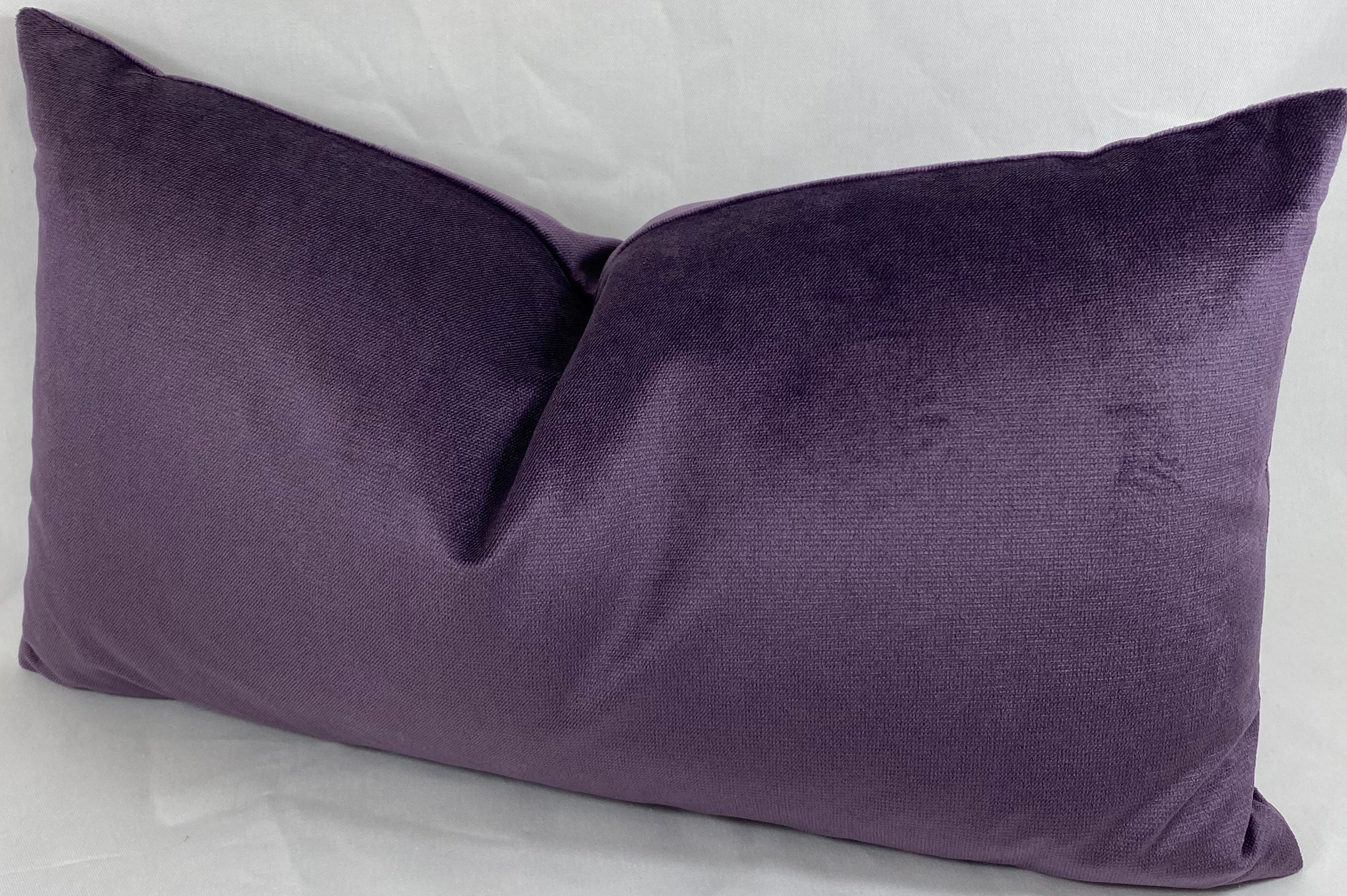 Luxury Lumbar Pillow – 24" × 14" – Belvedere Amethyst