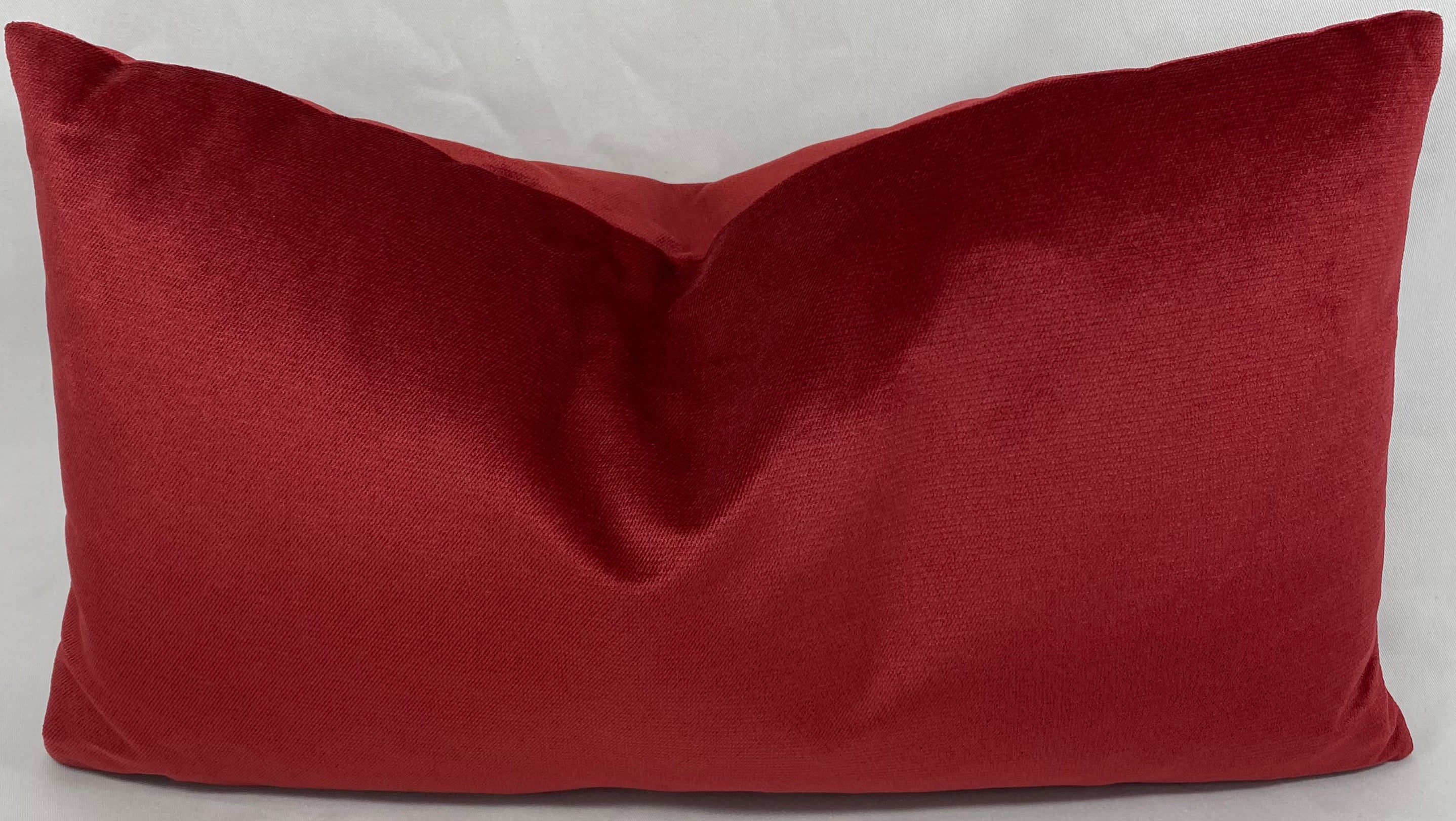 Luxury Lumbar Pillow – 24" × 14" – Belvedere Sangria