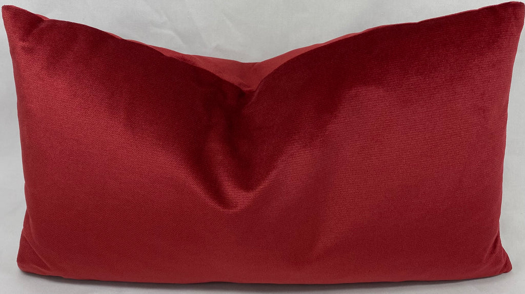 Luxury Lumbar Pillow – 24" × 14" – Belvedere Sangria