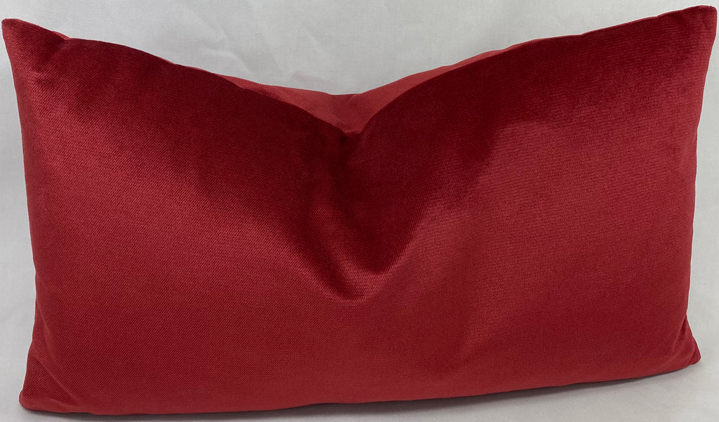 Luxury Lumbar Pillow – 24" × 14" – Belvedere Sangria