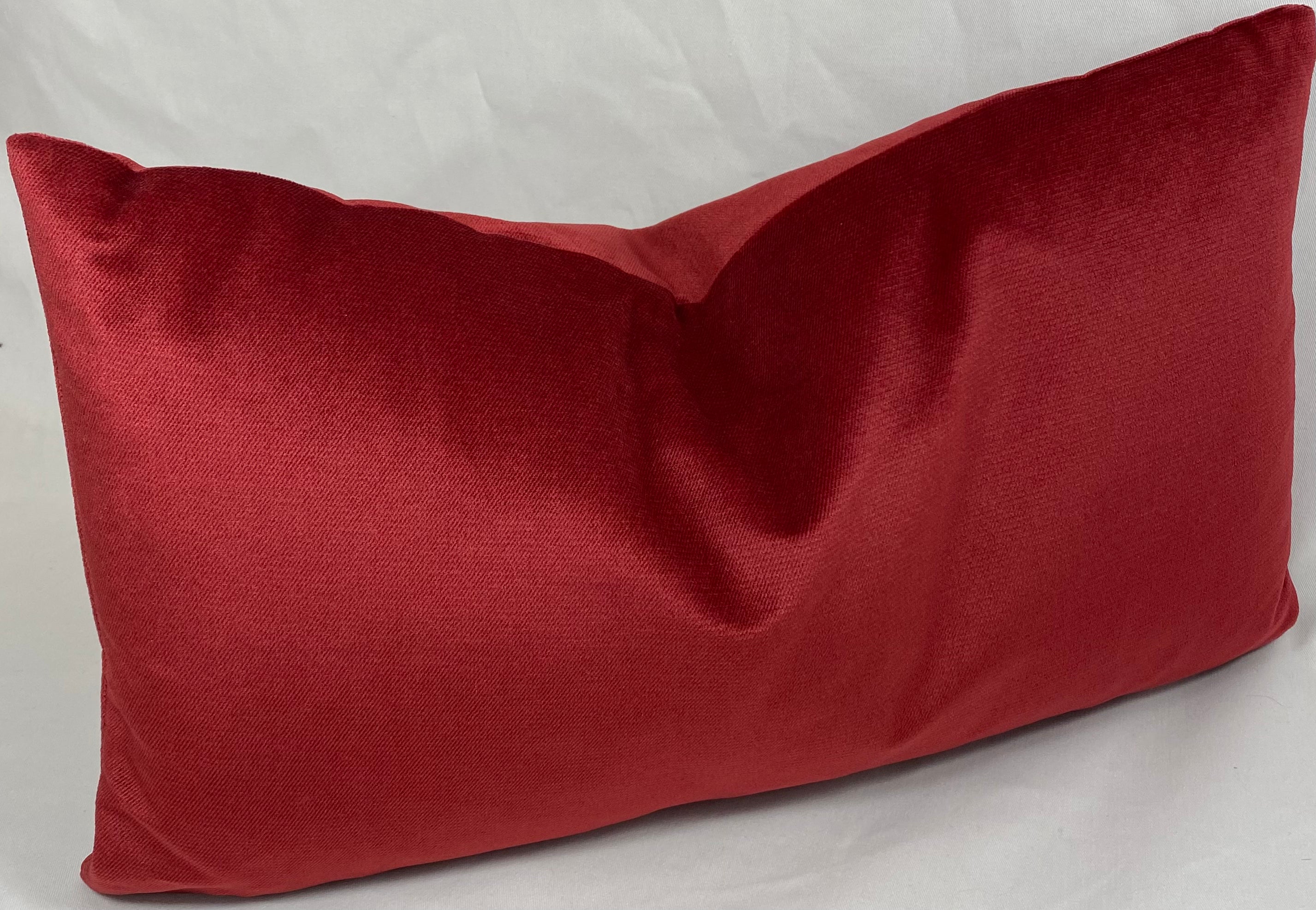 Luxury Lumbar Pillow – 24" × 14" – Belvedere Sangria