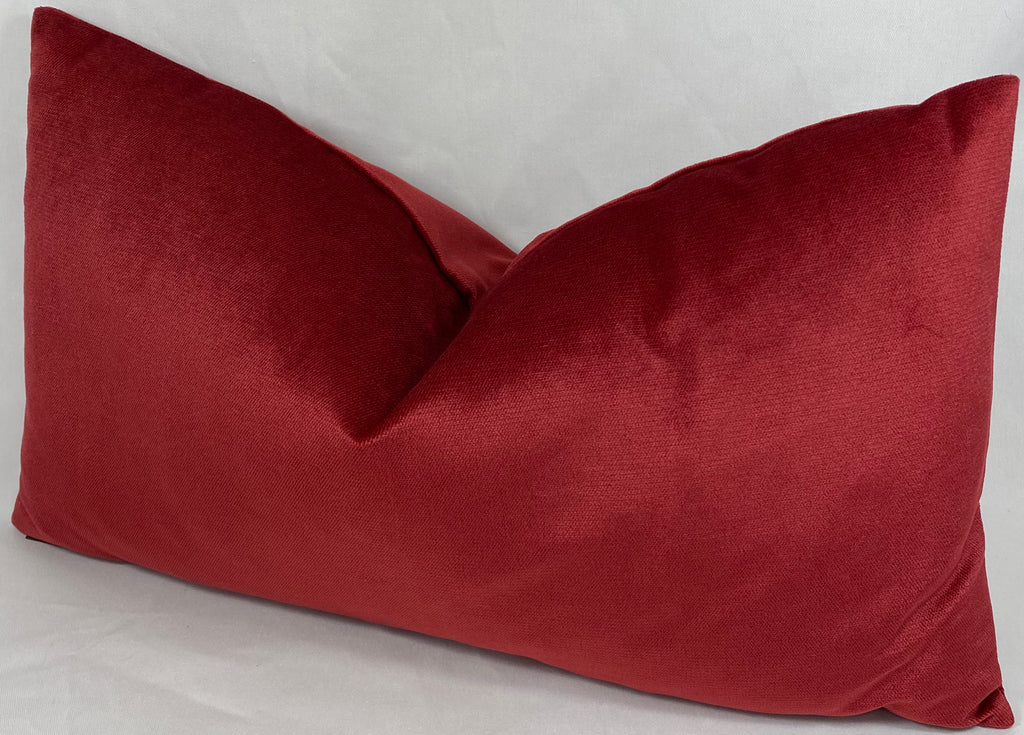 Luxury Lumbar Pillow – 24" × 14" – Belvedere Sangria