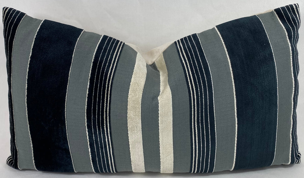 Luxury Lumbar Pillow – 24" × 14" – Cayman Domino