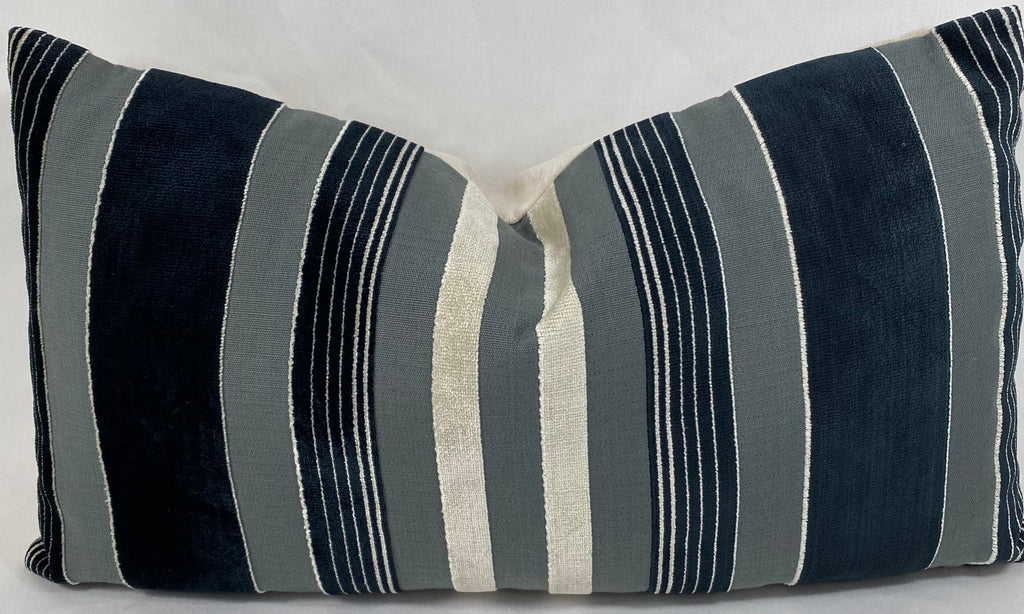 Luxury Lumbar Pillow – 24" × 14" – Cayman Domino