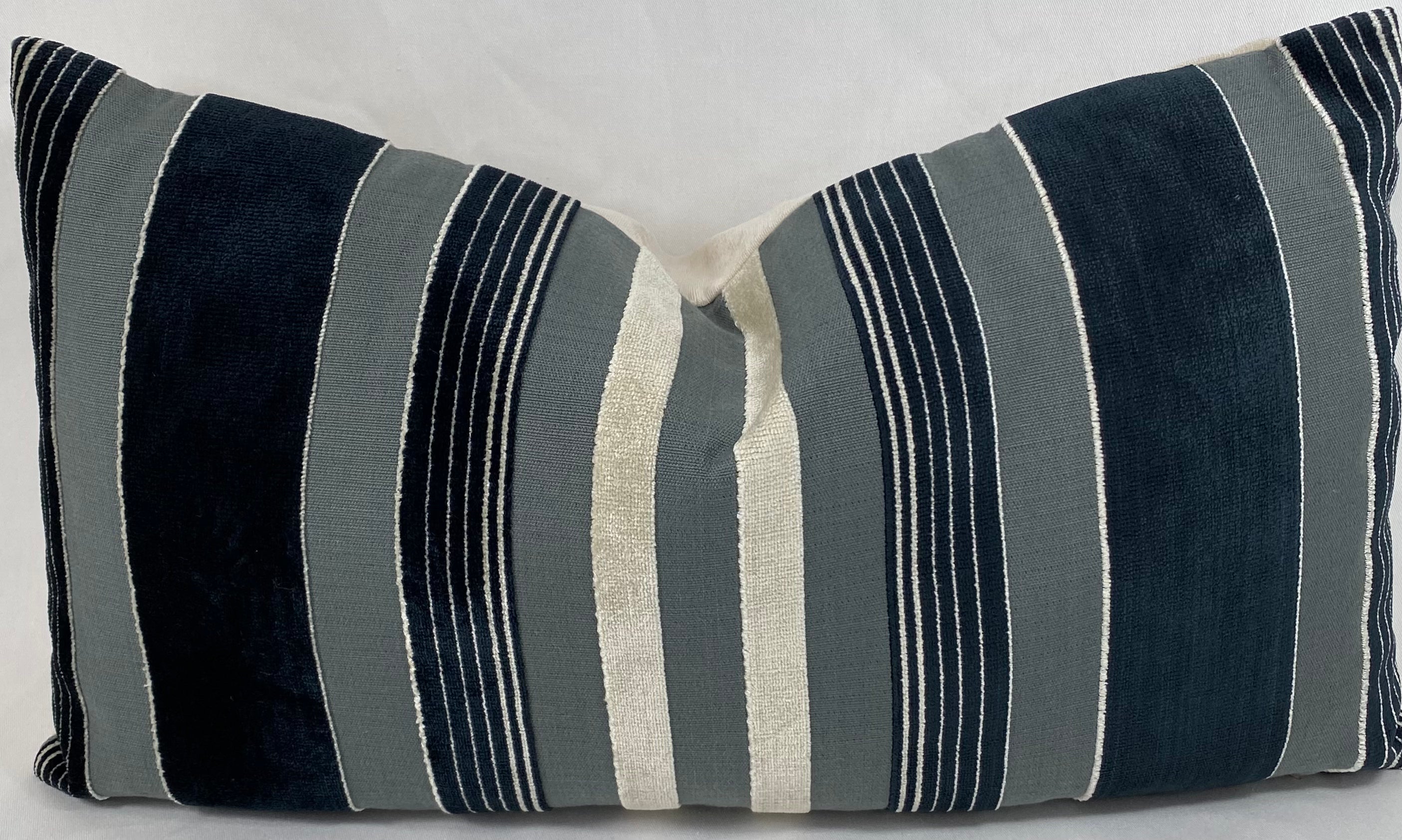 Luxury Lumbar Pillow – 24" × 14" – Cayman Domino