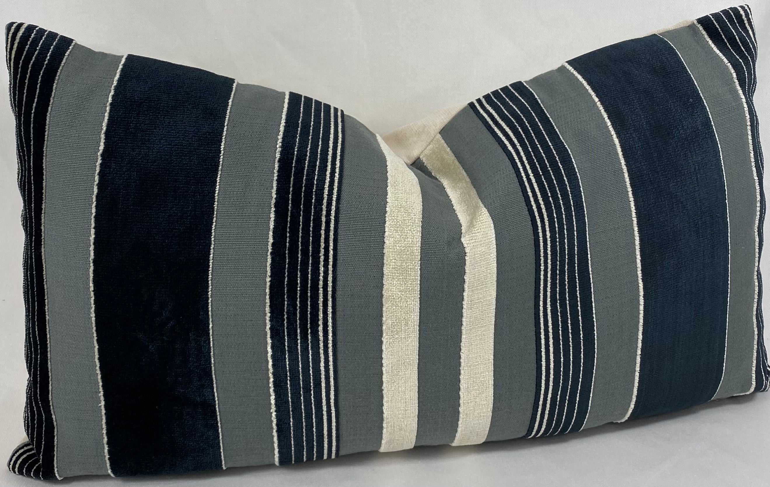 Luxury Lumbar Pillow – 24" × 14" – Cayman Domino