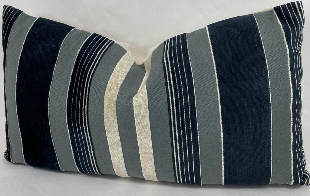 Luxury Lumbar Pillow – 24" × 14" – Cayman Domino