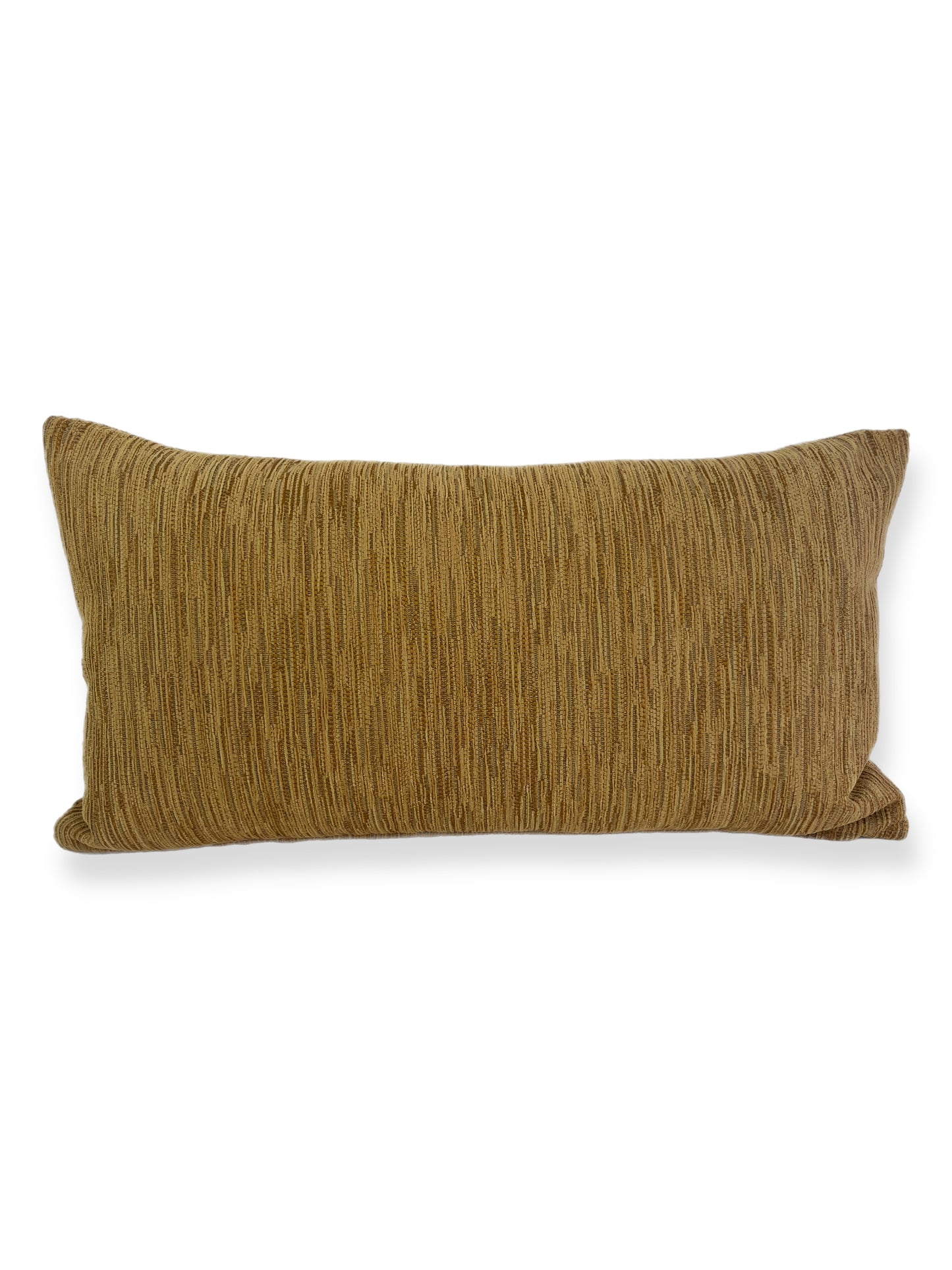 Luxury Lumbar Pillow - 24" x 14" - Garden Sand Lumbar-Luxurious deep golden fabric with stitches of nutmeg throughout