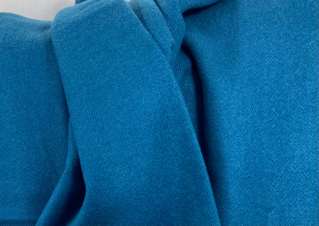Luxury Throw – 50" × 68" – Edinburgh Persian Blue
