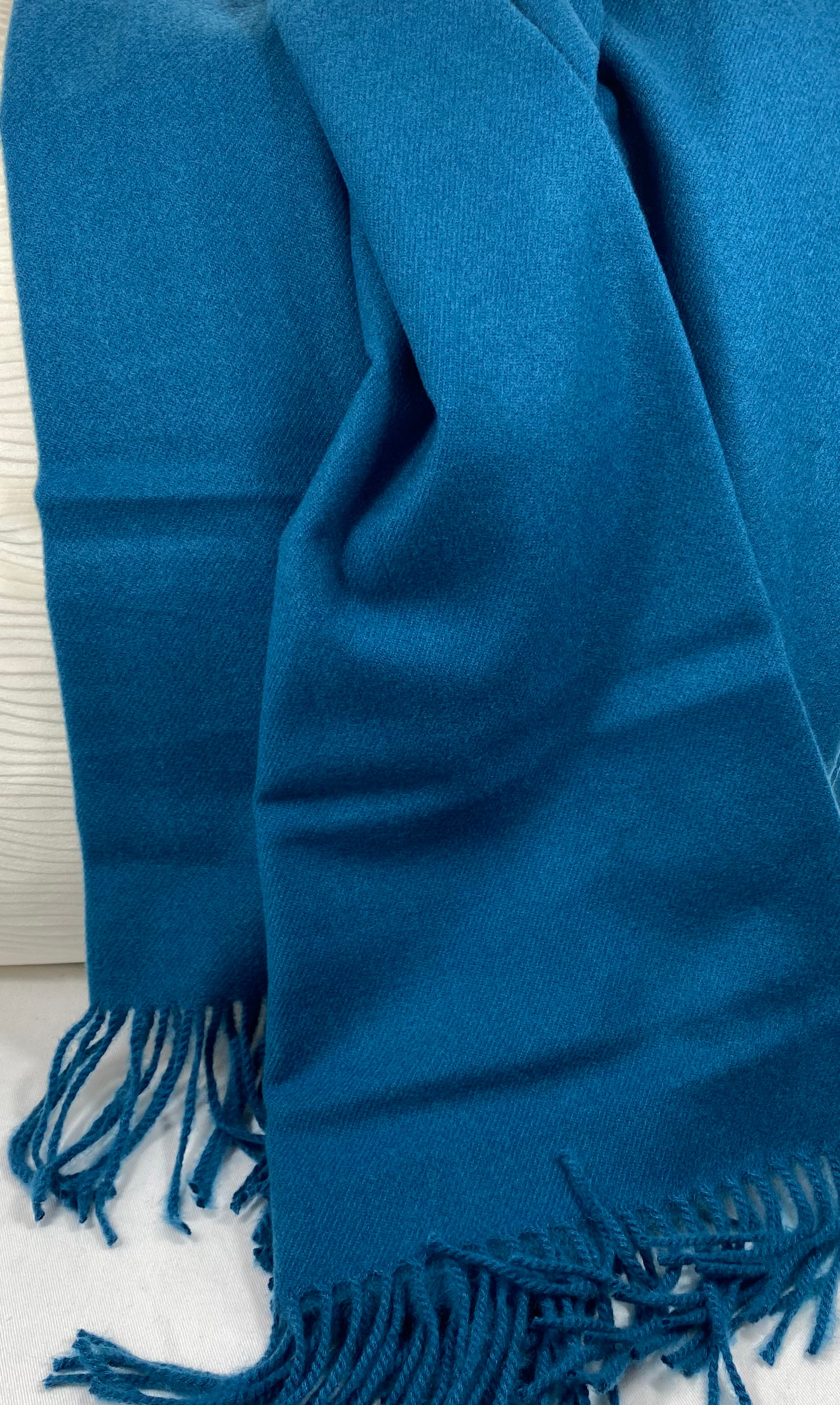 Luxury Throw – 50" × 68" – Edinburgh Persian Blue