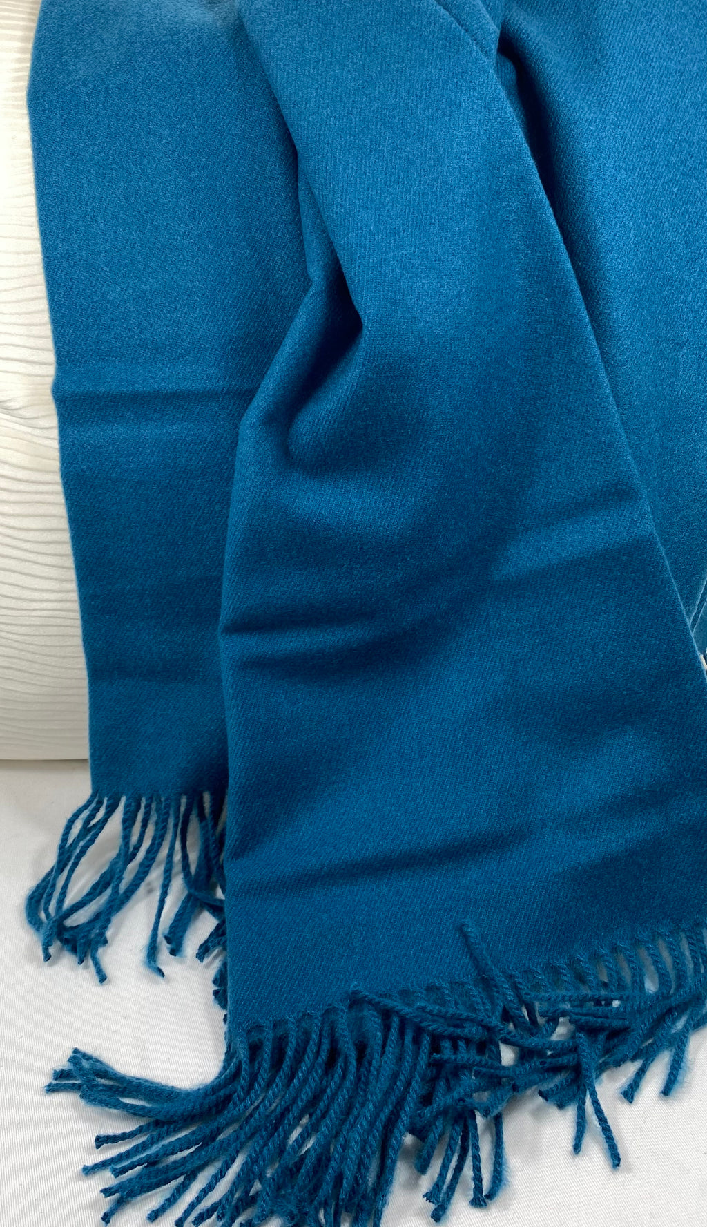 Luxury Throw – 50" × 68" – Edinburgh Persian Blue