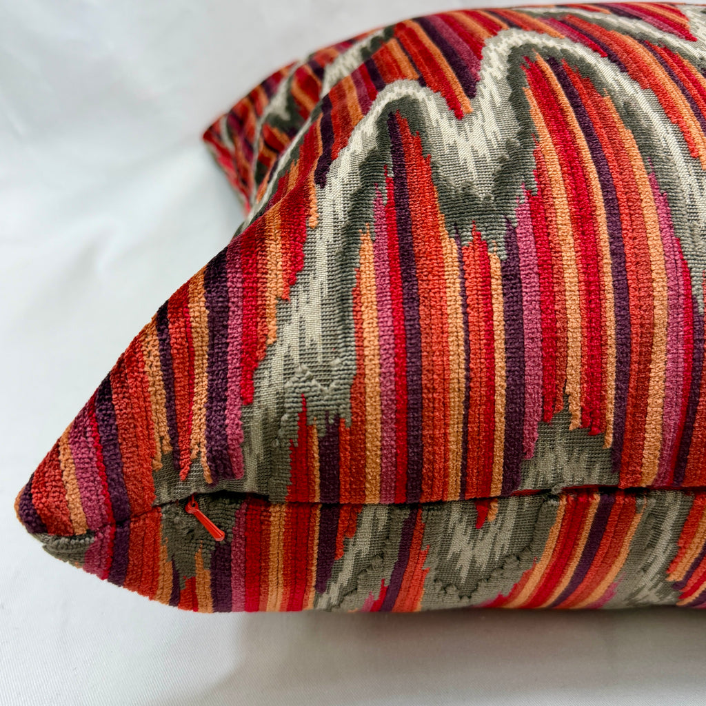 Sonora Flame – 24" × 24" Luxury Square Pillow