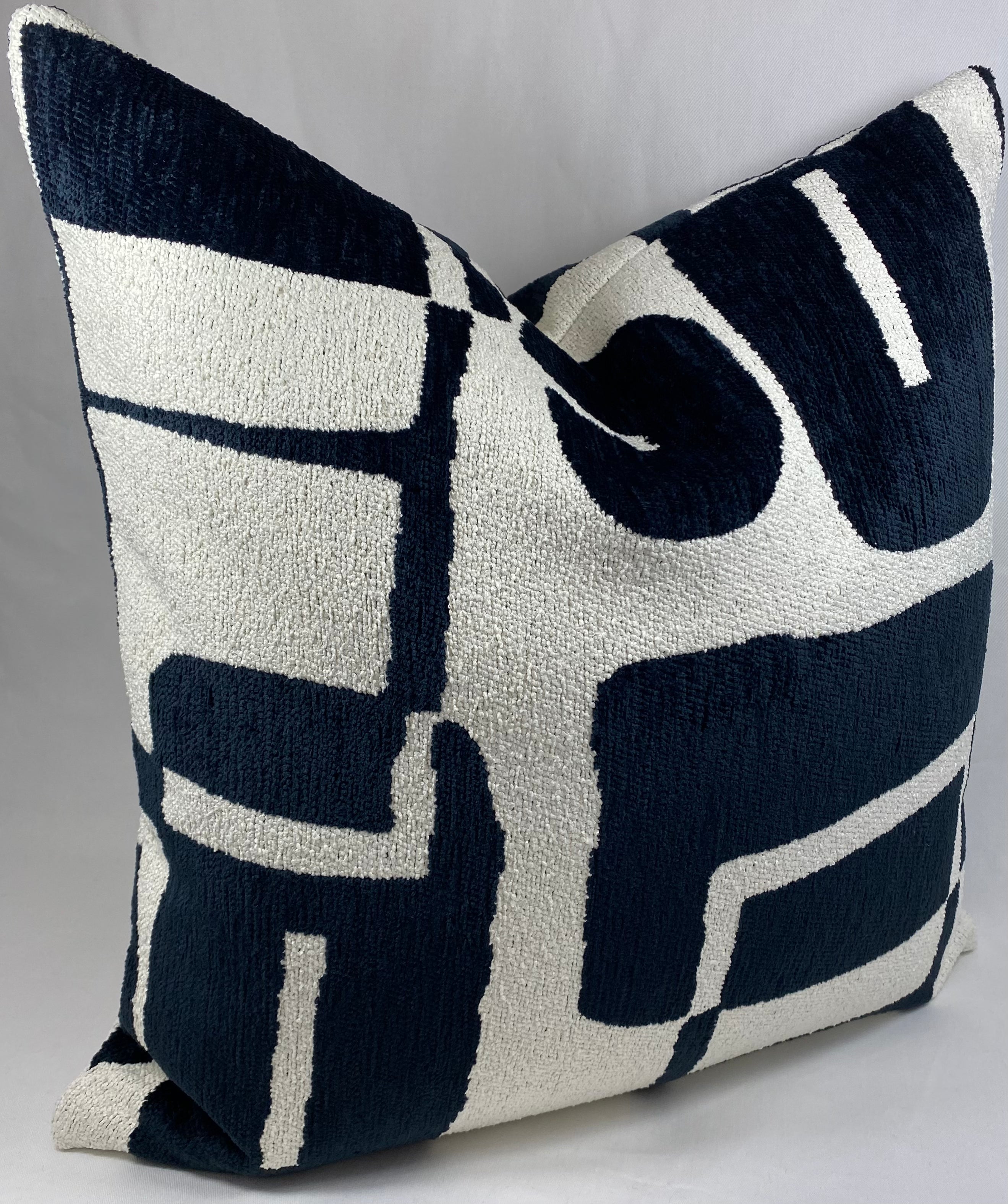 Luxury Pillow – 24" × 24" – Bjorn Onyx | Abstract Modern Design – Kim ...