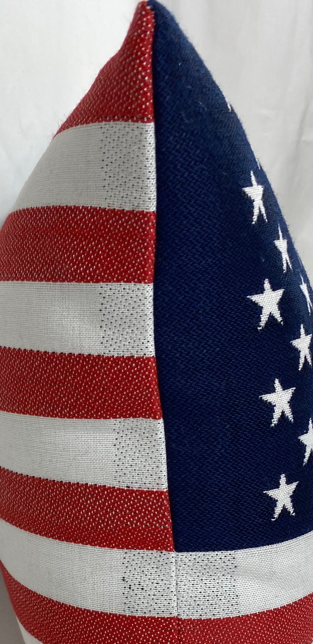 Luxury Outdoor Lumbar Pillow – 24" × 13" – Sunbrella American Flag