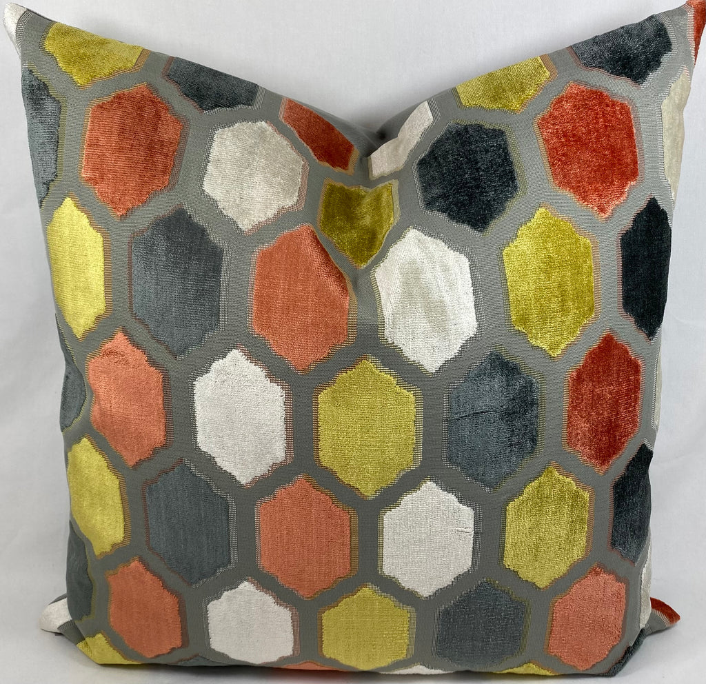 Luxury Pillow – 24" × 24" – Mallorca Sorbet