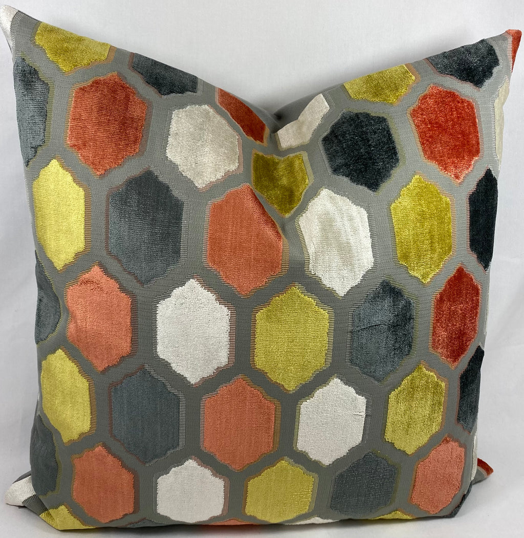 Luxury Pillow – 24" × 24" – Mallorca Sorbet