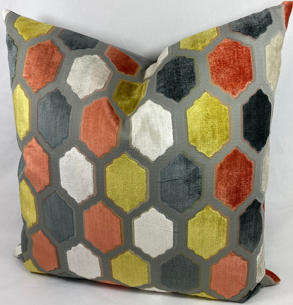 Luxury Pillow – 24" × 24" – Mallorca Sorbet