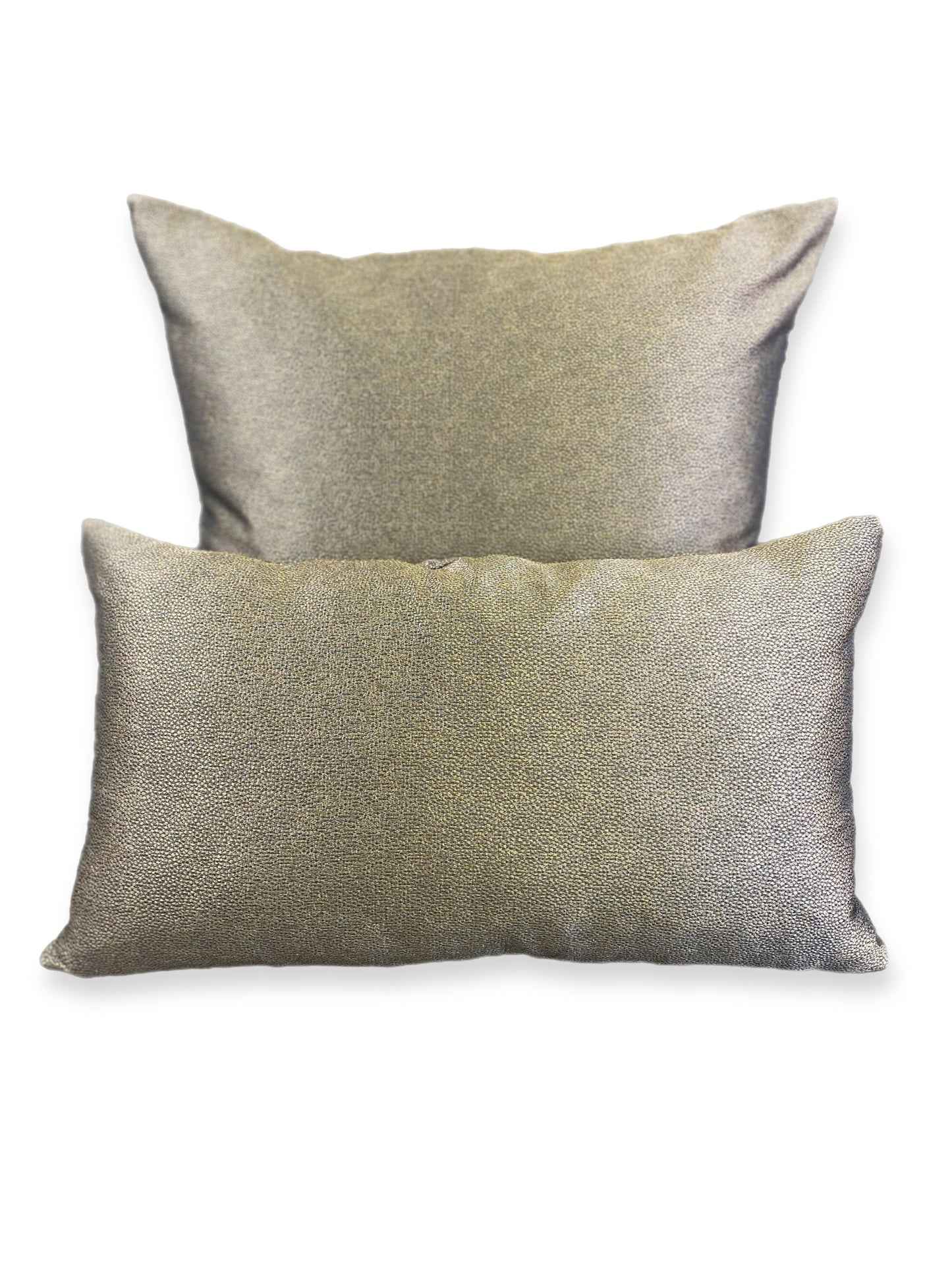 Luxury Lumbar Pillow - 24" x 14" -  Gold Hide; A shimmer of duotone gold and brown dimples