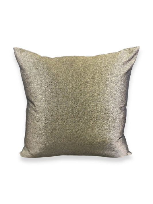 Luxury Pillow - 24" x 24" - Golden Hide; Speckled hide-like fabric that gives a luxurious brushed gold effect