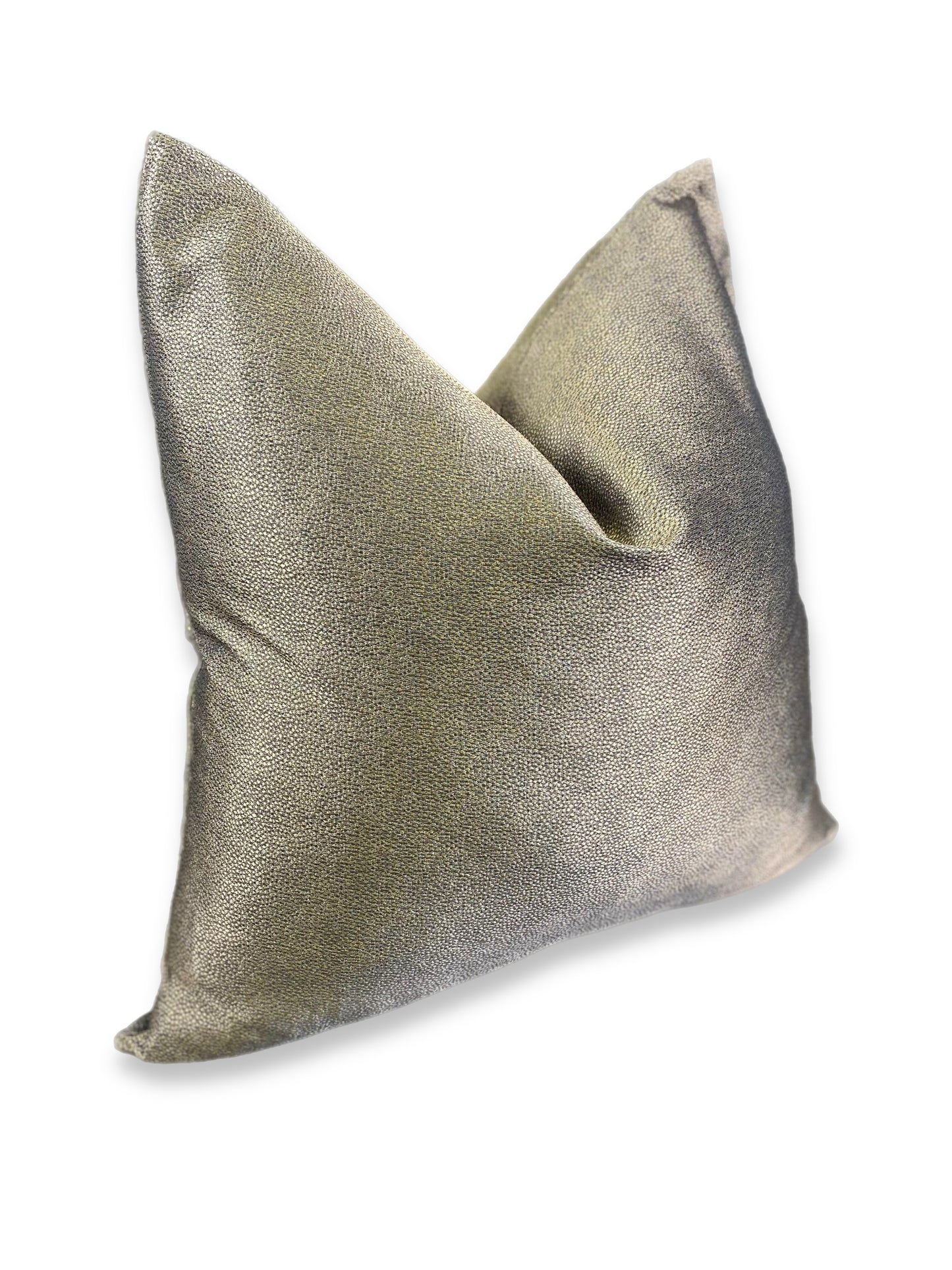 Luxury Pillow - 24" x 24" - Gold Hide; Speckled hide-like fabric that gives a luxurious brushed gold effect