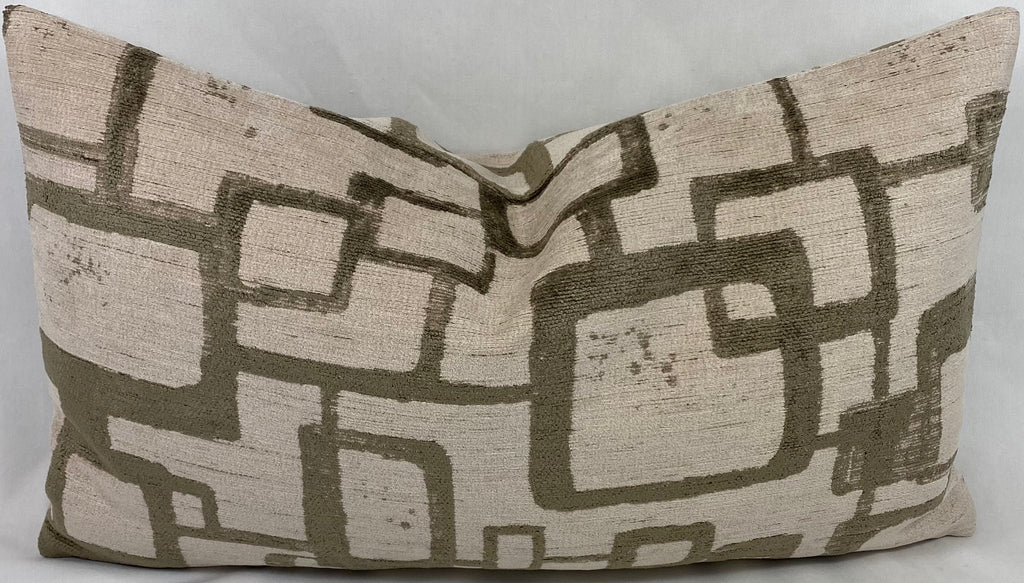 Luxury Lumbar Pillow – 24" × 14" – Patina Taupe