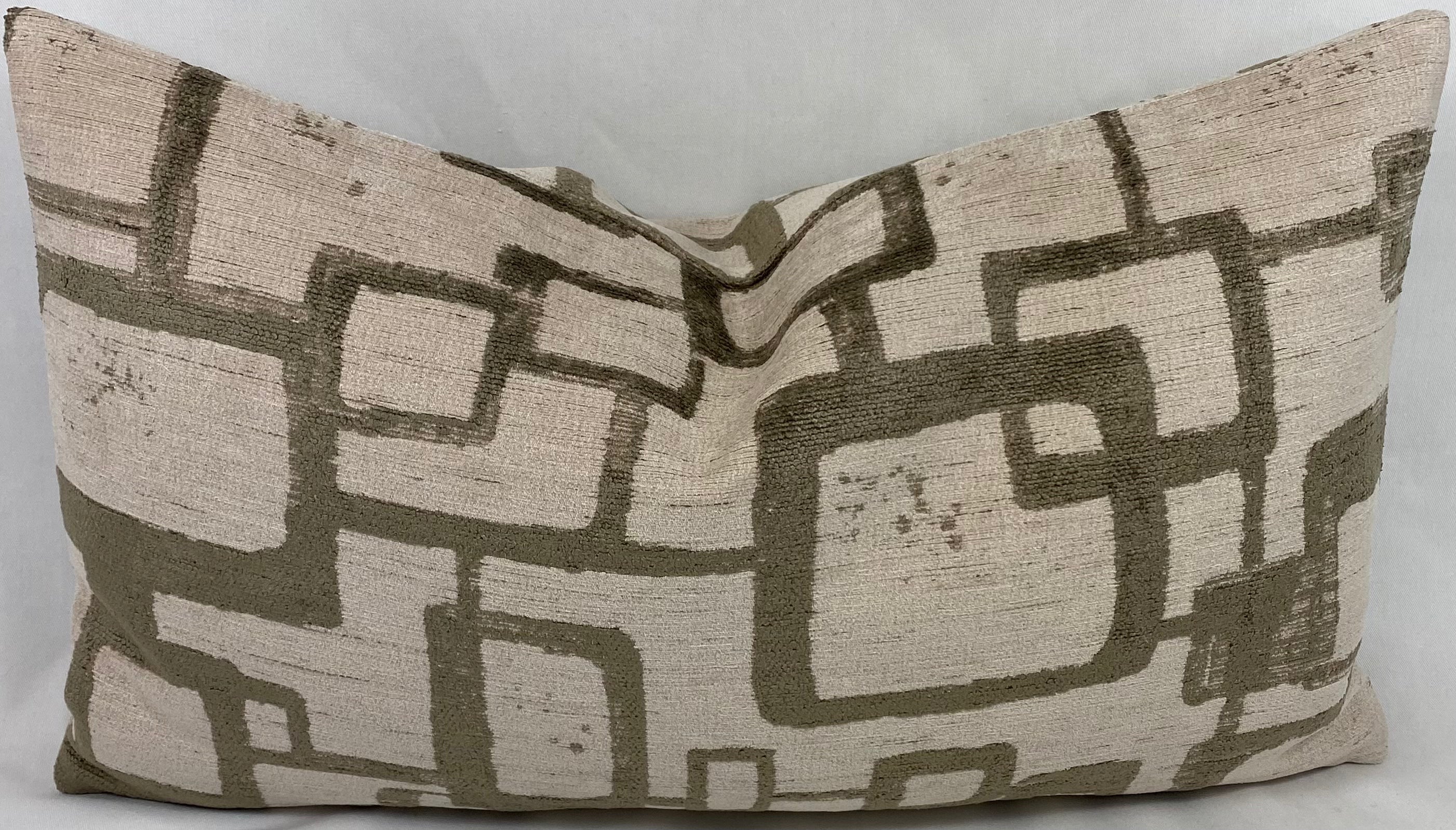 Luxury Lumbar Pillow – 24" × 14" – Patina Taupe