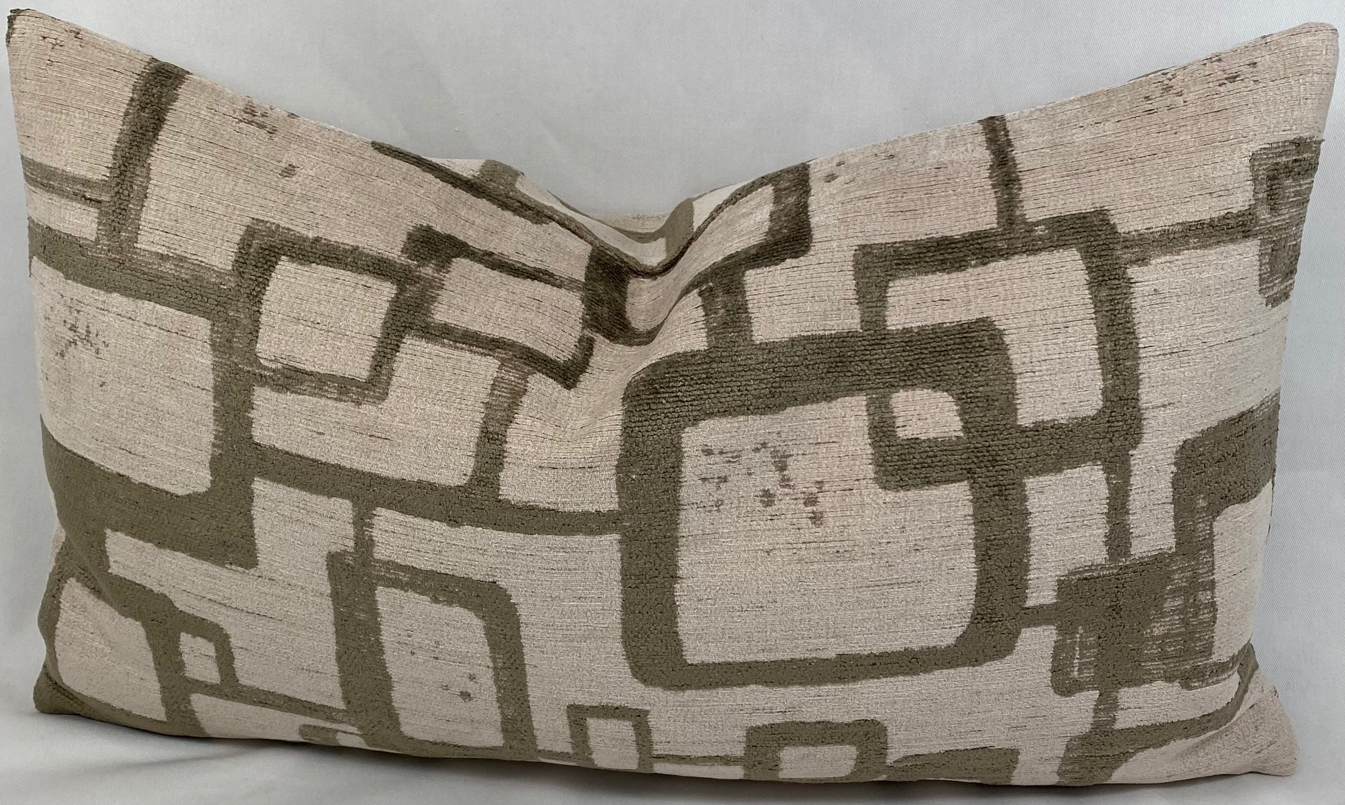 Luxury Lumbar Pillow – 24" × 14" – Patina Taupe