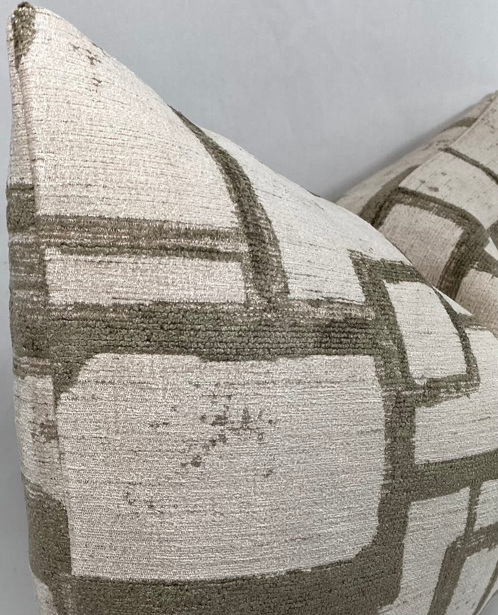 Luxury Lumbar Pillow – 24" × 14" – Patina Taupe
