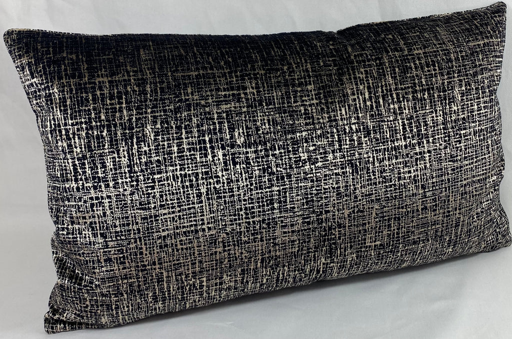 Luxury Lumbar Pillow – 24" × 14" – Bristol Black