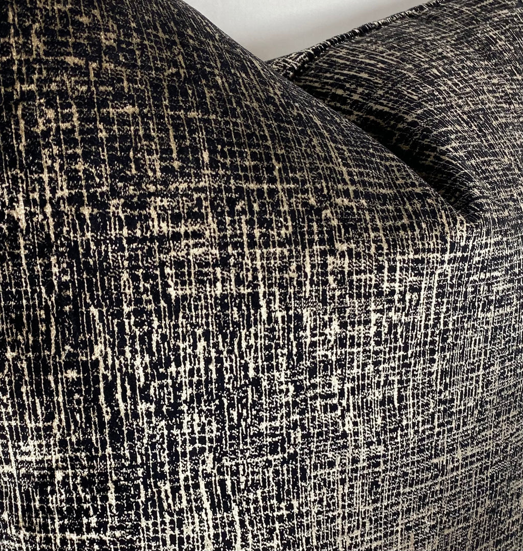 Luxury Pillow – 24" × 24" – Bristol Black