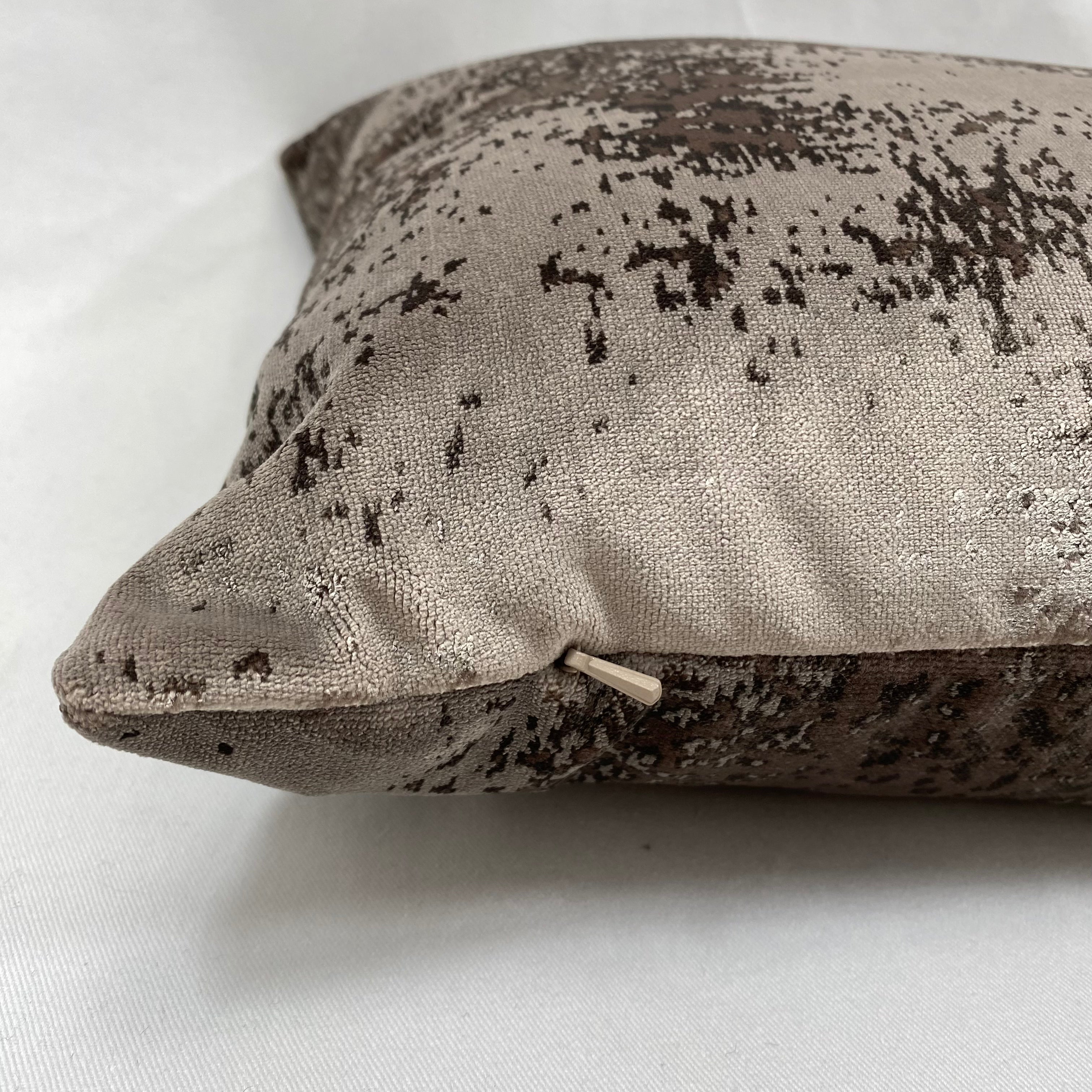 Grated Taupe – 24" × 14" Luxury Lumbar Pillow