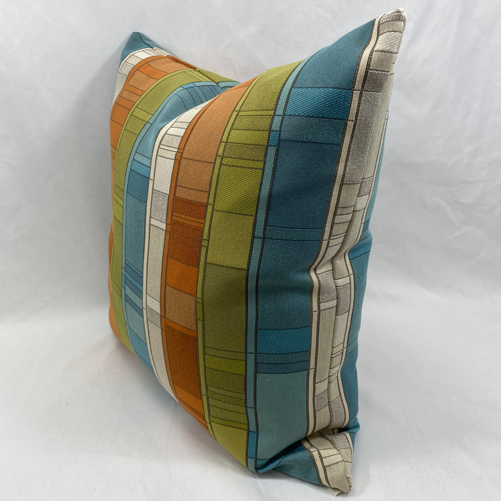 Plaid Land Catalina – 24" × 24" Luxury Square Pillow