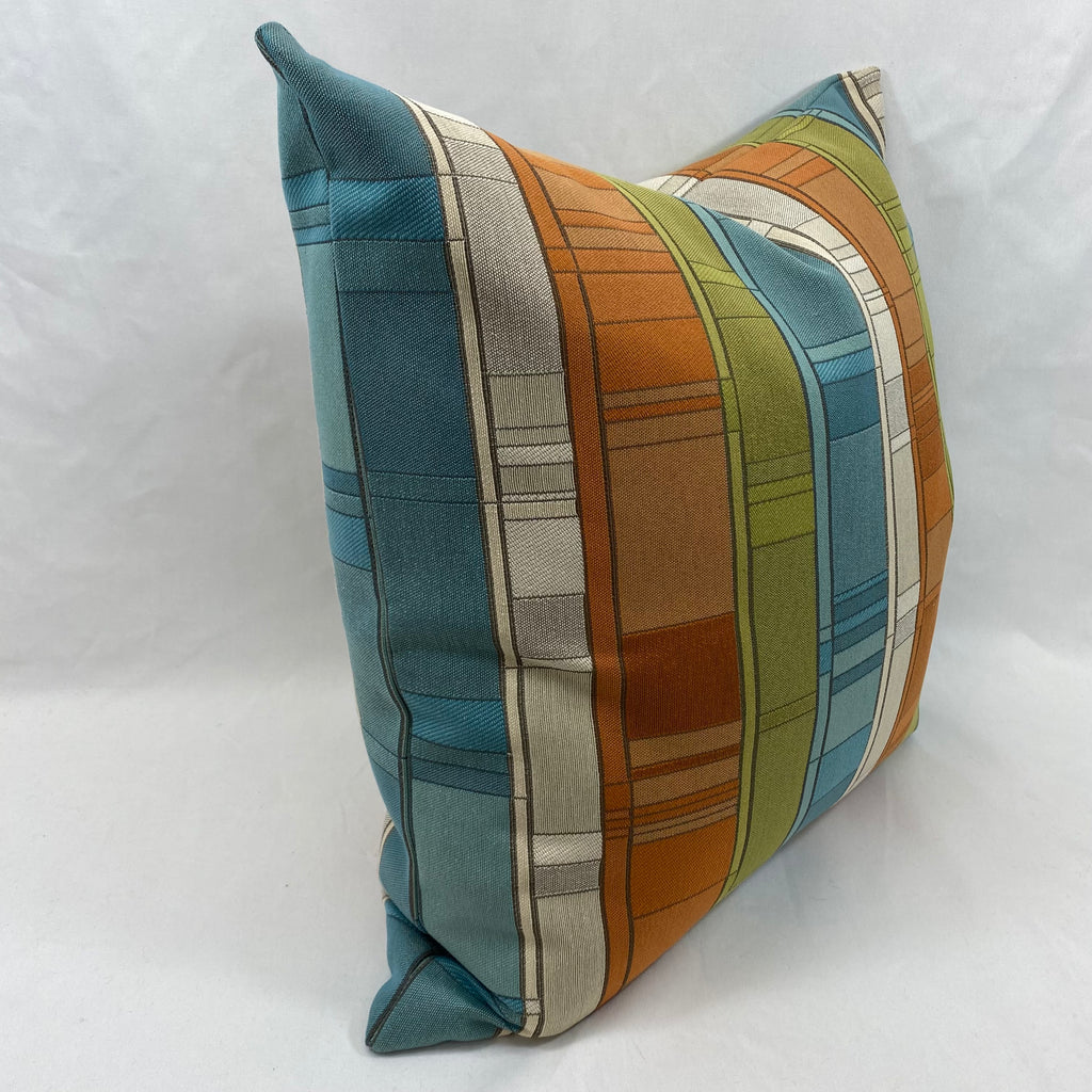 Plaid Land Catalina – 24" × 24" Luxury Square Pillow