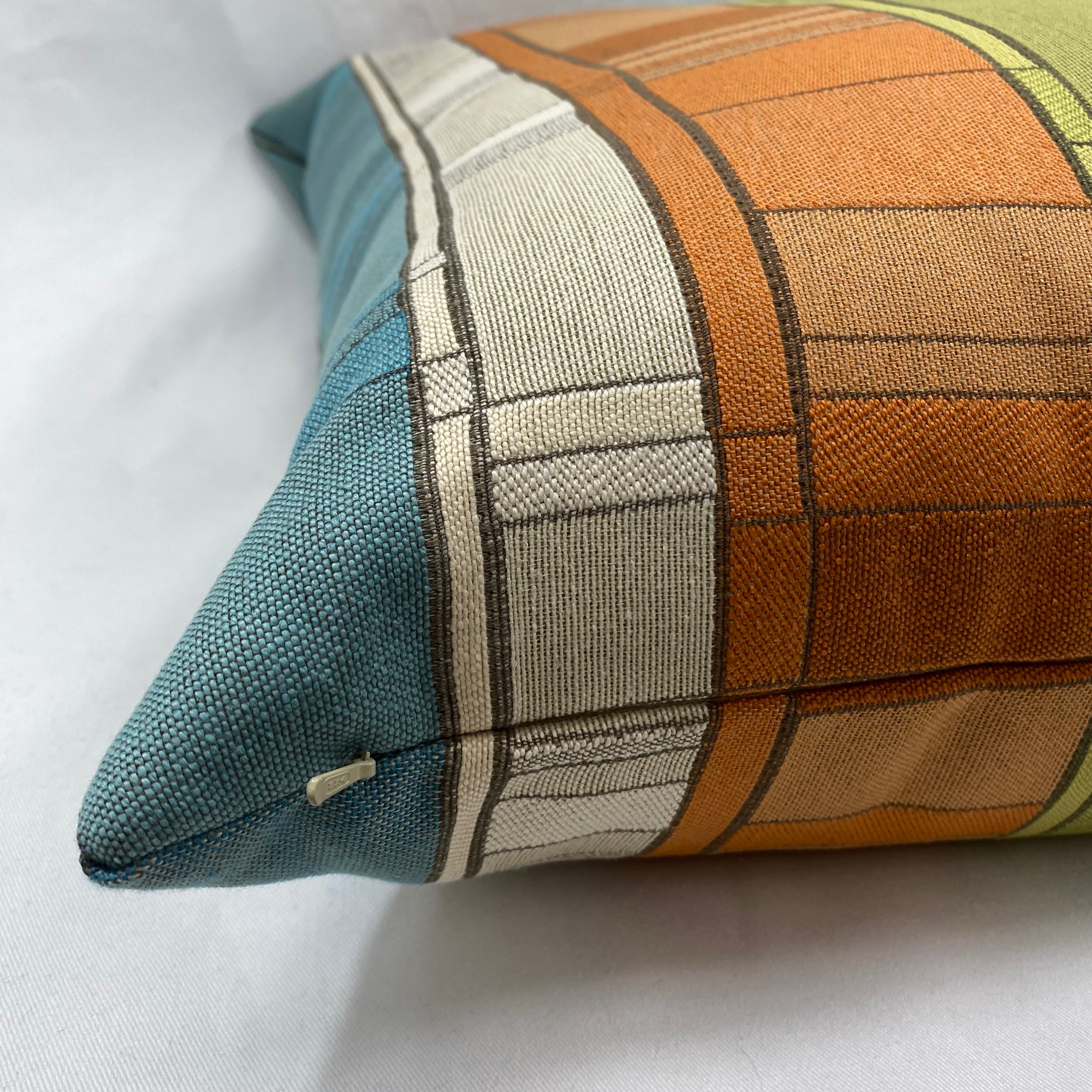 Plaid Land Catalina – 24" × 24" Luxury Square Pillow