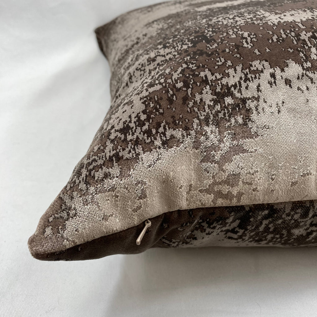 Grated Taupe – 24" × 24" Luxury Square Pillow