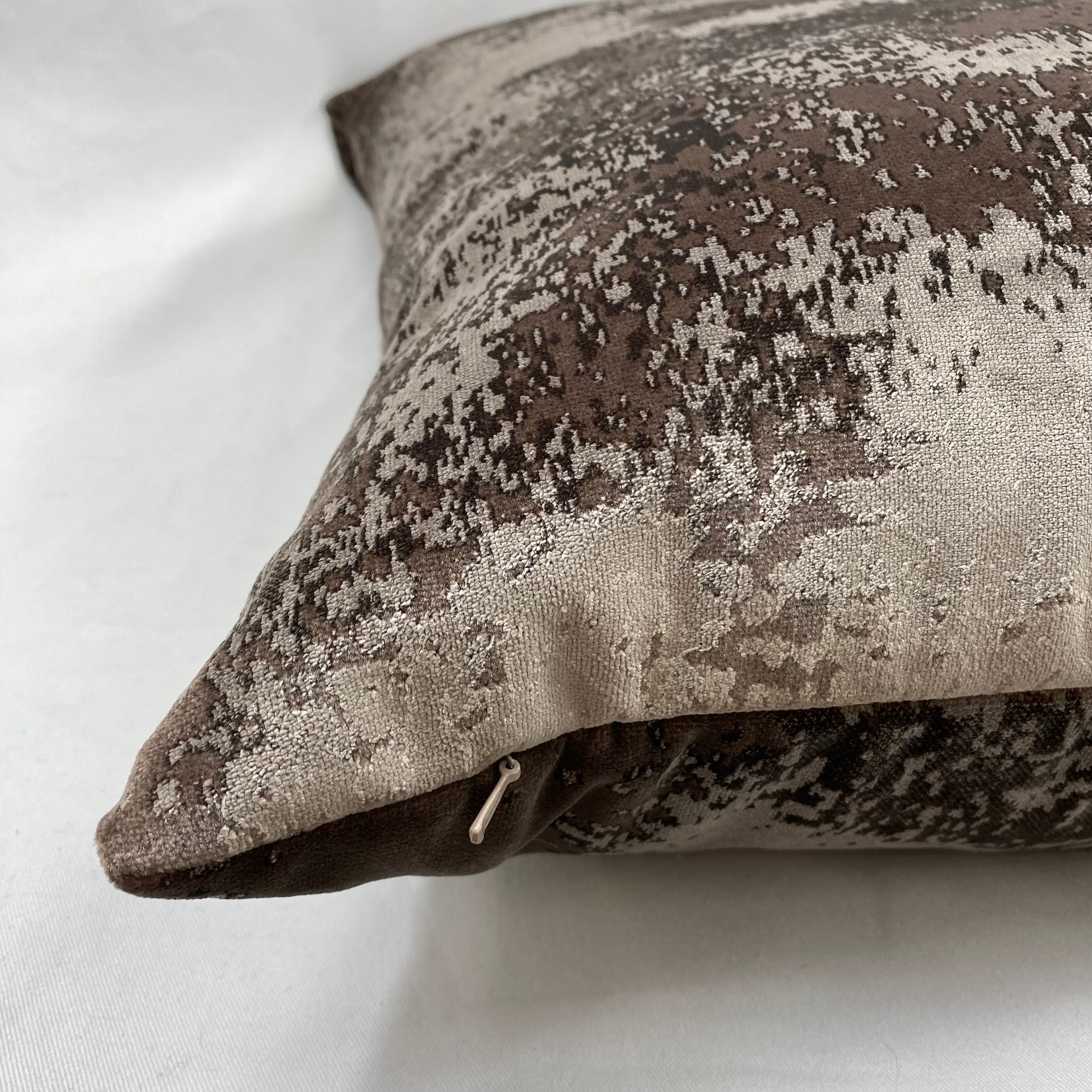 Grated Taupe – 24" × 24" Luxury Square Pillow