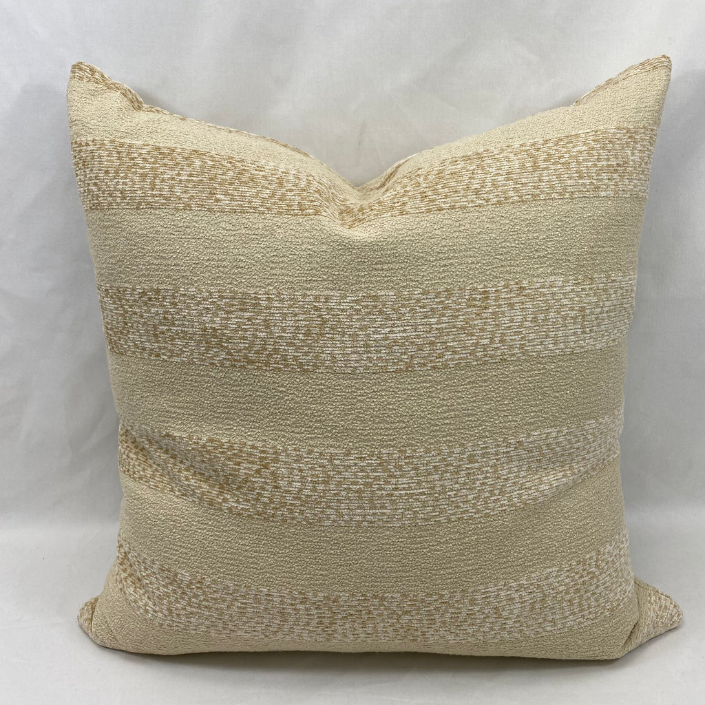 Country Linen Stripe – 24" x 24" Luxury Square Pillow