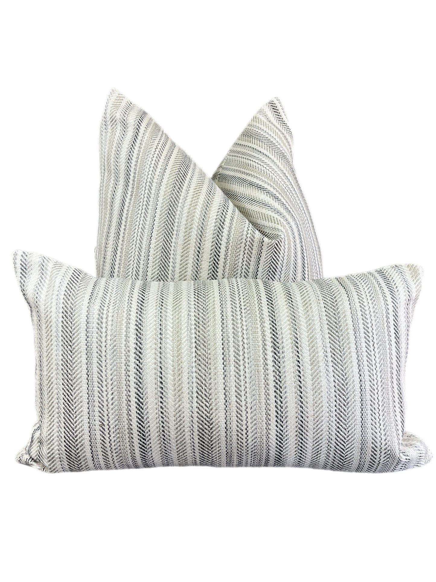 Luxury Pillow - 24" x 24" - Pearl Woven-Pewter; Pearlescent woven fabric in a stunning pewter gray