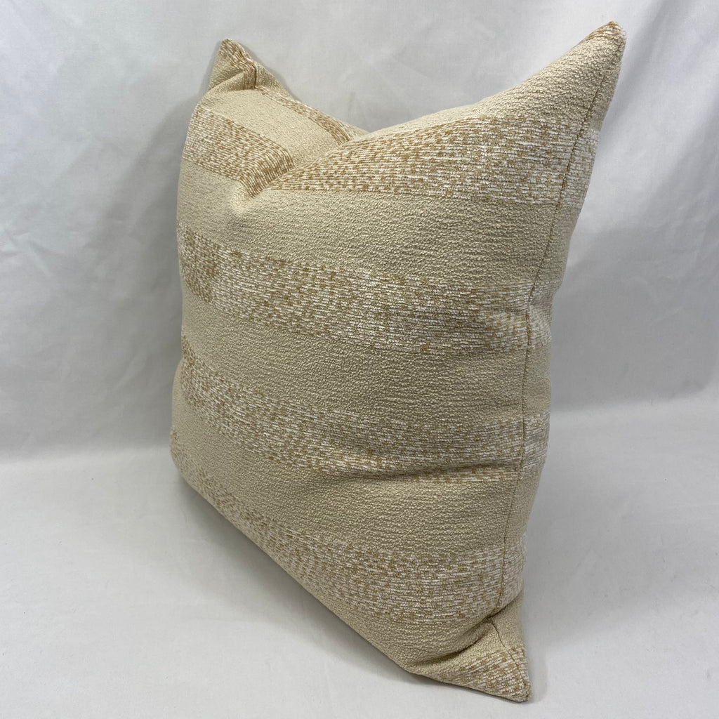 Country Linen Stripe – 24" x 24" Luxury Square Pillow
