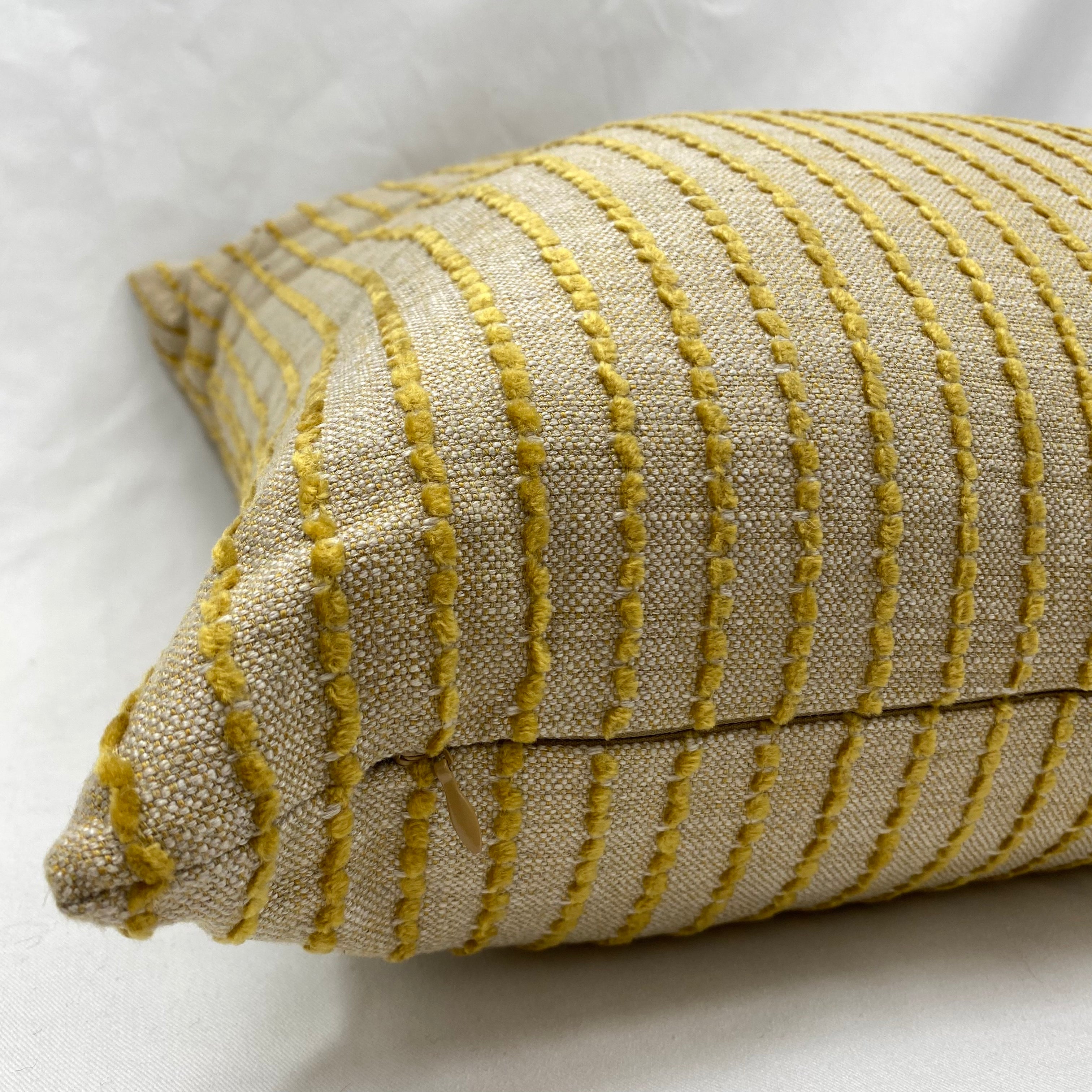 Demetria Yellow – 24" × 24" Luxury Square Pillow