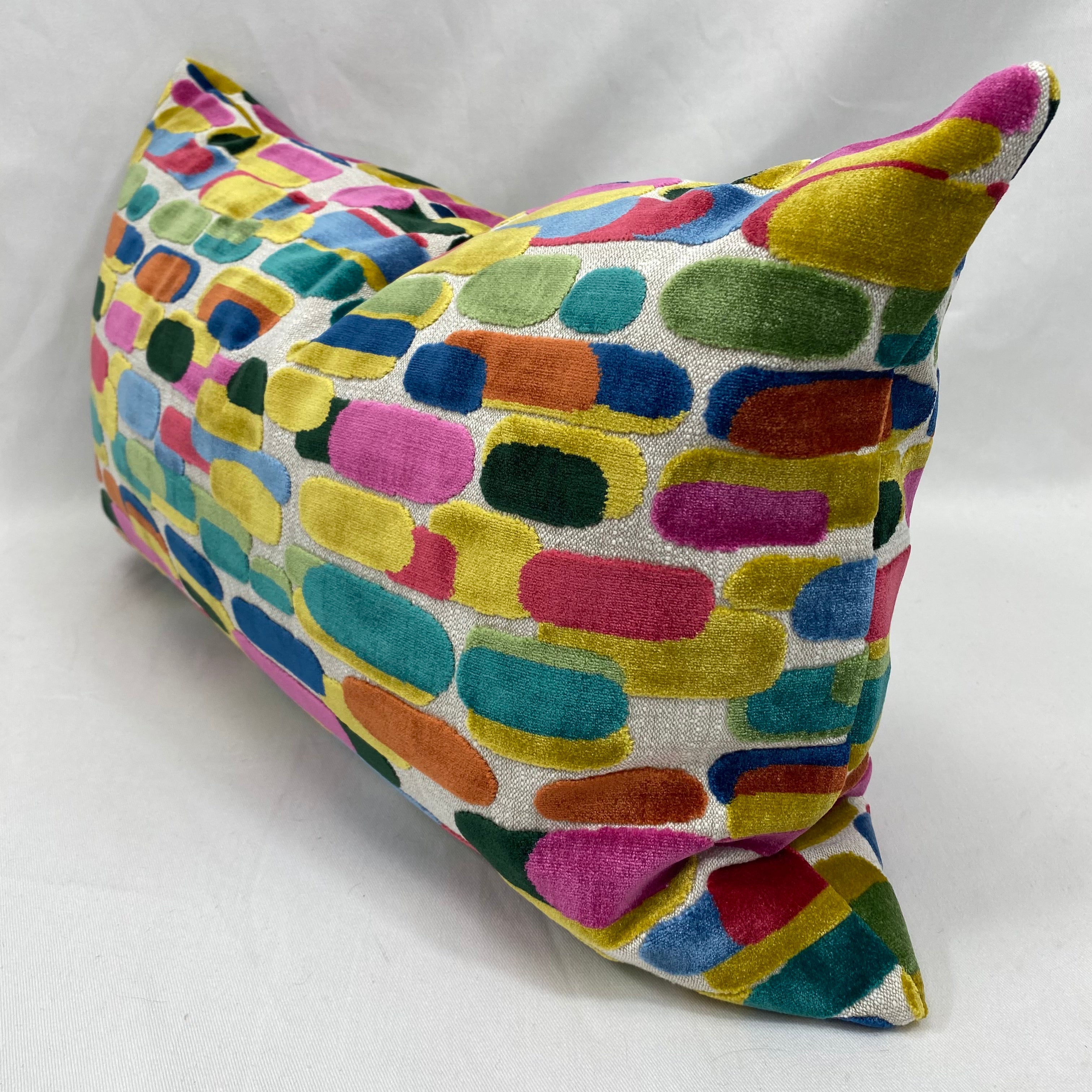 Capsules Carnival – 24" × 14" Luxury Lumbar Pillow