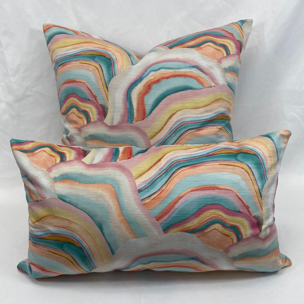 Canyon Glow – 24" × 14" Luxury Lumbar Pillow