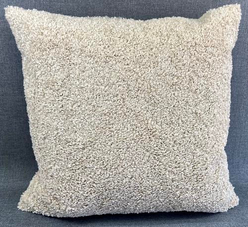 Luxury Pillow -  24" x 24" -  Poodle Sand; Poodle like hair fiber, very soft to the touch.