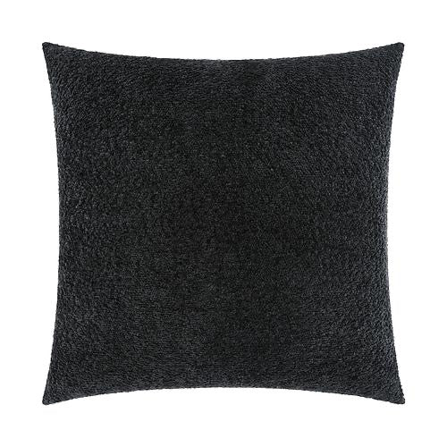 Luxury Pillow - 24" x 24" - Snuggle-Black; plush and soft black fabric, offering a luxurious and cozy feel