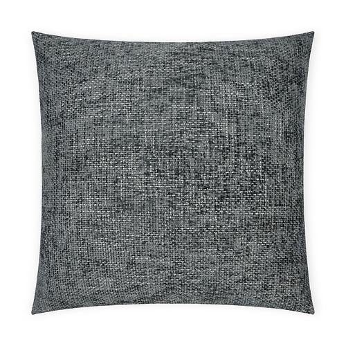 Luxury Pillow - 24" x 24" - Norse-indigo; A textured fabric in the shade of slate