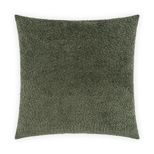 Luxury Pillow - 24" x 24" - Snuggle-Moss; plush and soft green fabric, offering a luxurious and cozy feel