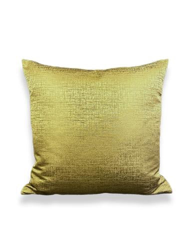 Luxury Pillow - 24" x 24" - Festive Gold; true gold with reflective stitching