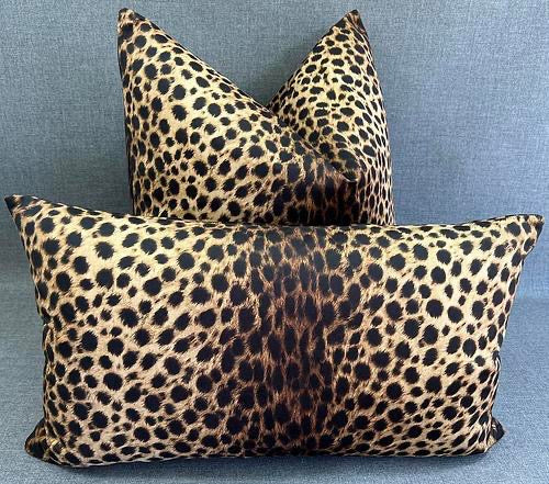 Luxury Lumbar Pillow - 24" x 14"- Lupe's Leopard