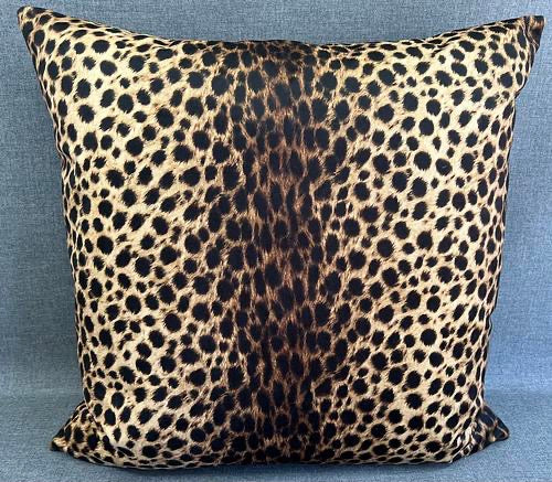 Luxury Pillow -  24" x 24" - Lupe's Leopard; classically gorgeous leopard animal print on a velvety smooth fabric